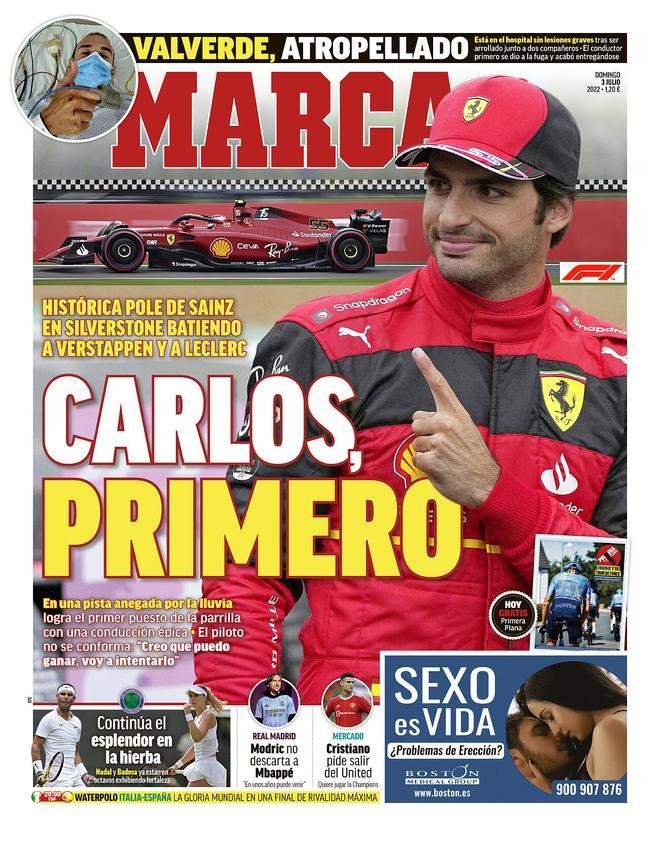 Las portadas de la prensa deportiva de este domingo 3 de julio