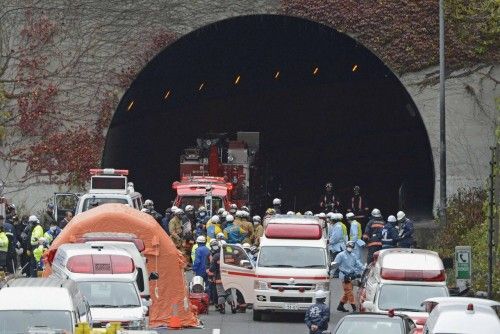 Derrumbe en un túnel en Japón
