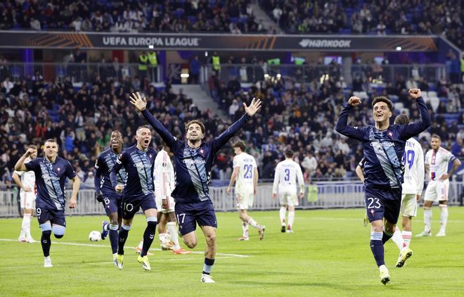 El Olympique-Celta, en imágenes