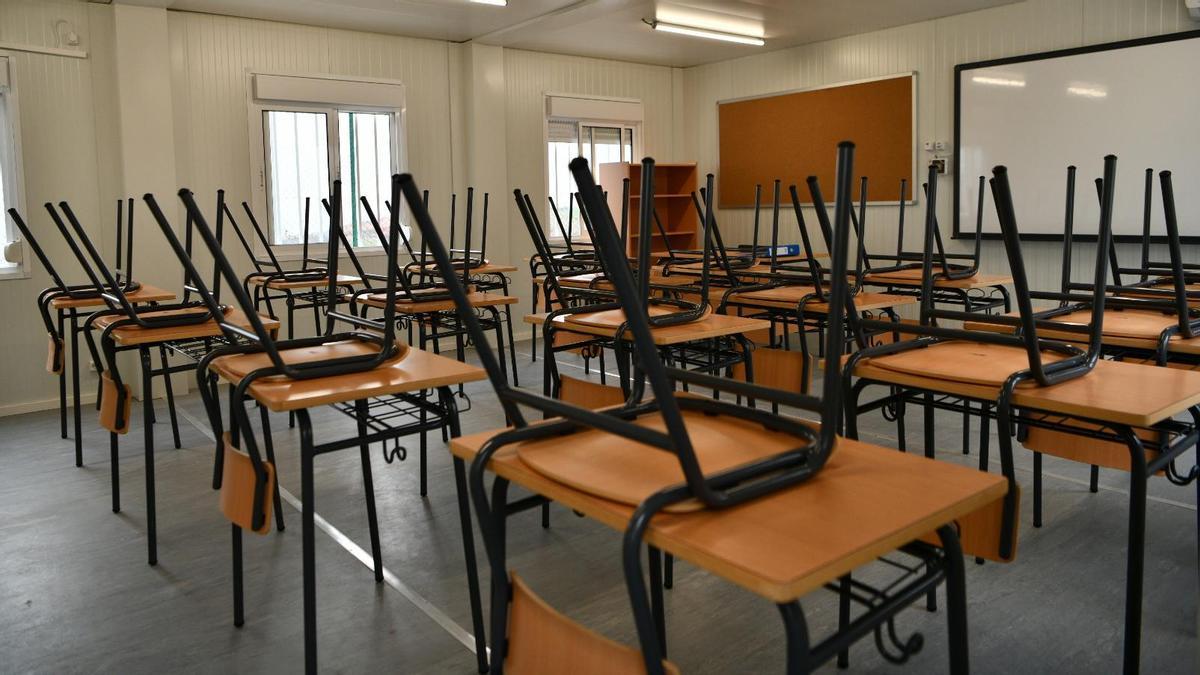 Interior de un aula de instituto.