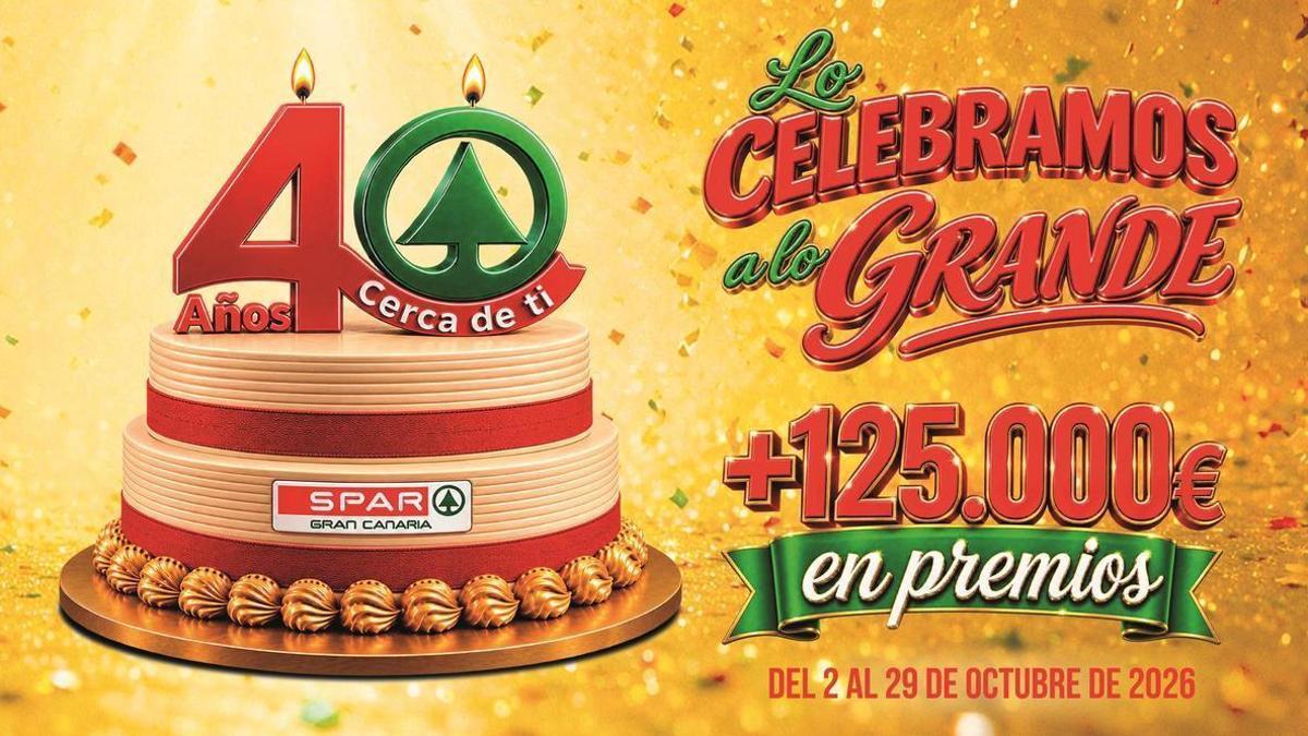 SPAR Gran Canaria celebra 40 años de compromiso con la sociedad canaria repartiendo más de 125.000 euros en regalos