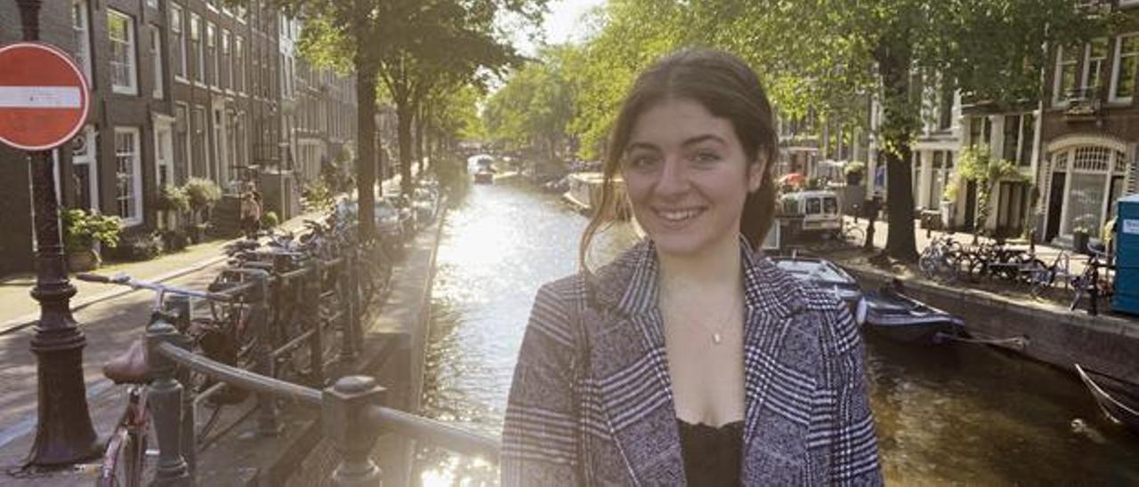 Teresa, en los canales de Ámsterdam