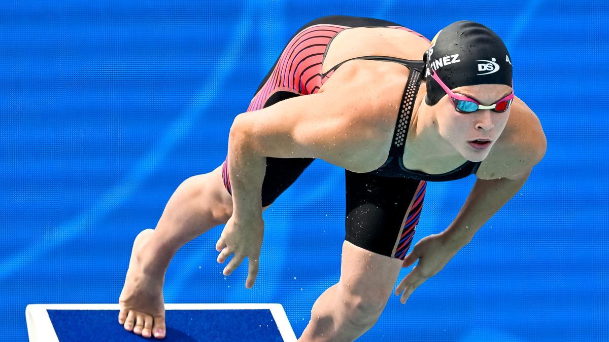 Angela Martínez, durante el campeonato de Europa