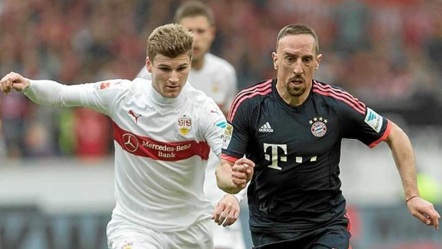 El francès Franck Ribery va fer la centrada del primer gol del Bayern