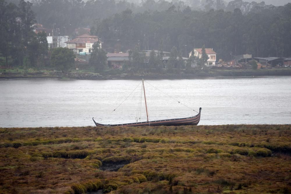 Efectos del temporal en Arousa