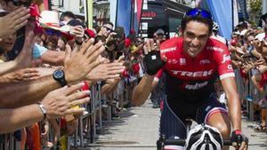 Contador, durante la Vuelta del 2017, en la que cerró su carrera profesional.