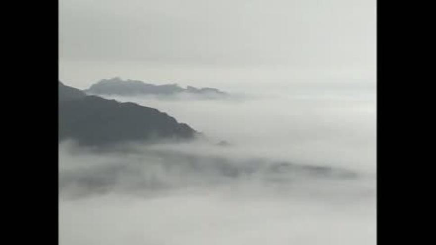 El mar de nubes en el "Gran cañón" chino