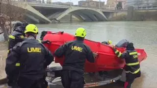El operativo para encontrar a Pablo Cebolla y Ares Miguel divide el río Ebro en Zaragoza para avanzar más rápido