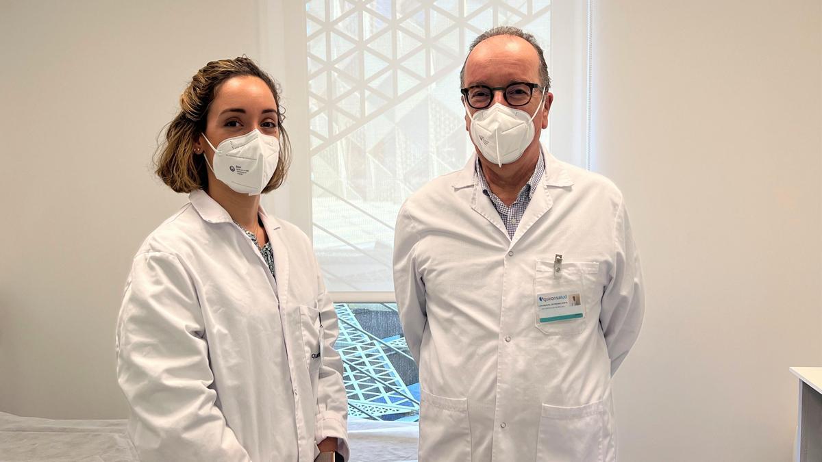 Los doctores Marta Entrenas, especialista del servicio de Neumología, y Luis Manuel Entrenas, jefe del servicio.