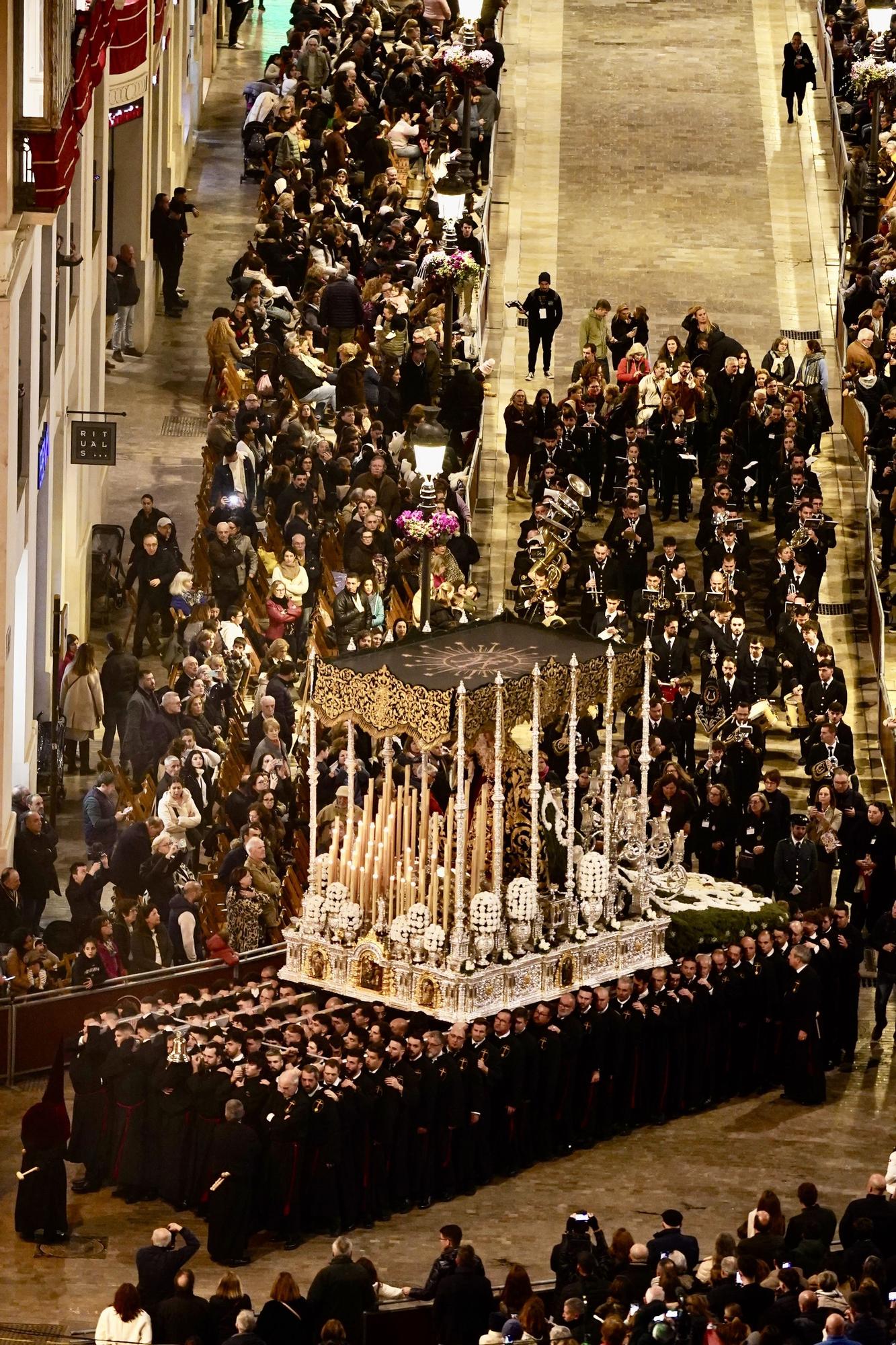 Salida procesional de la Cofradía de Las Penas, el Martes Santo de 2024.
