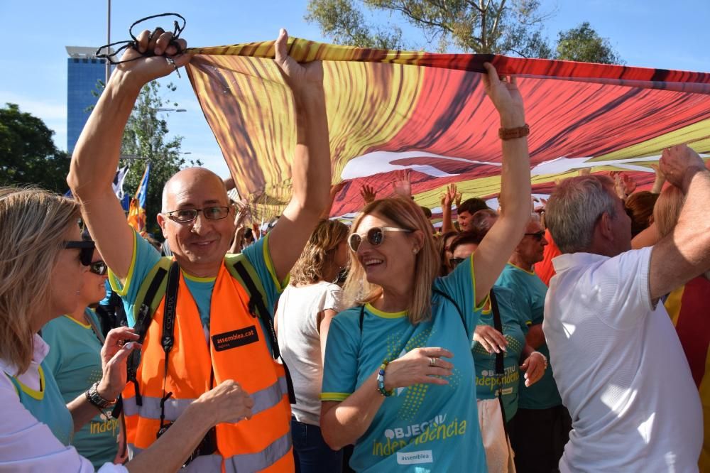 Berguedans a la manifestació de la Diada