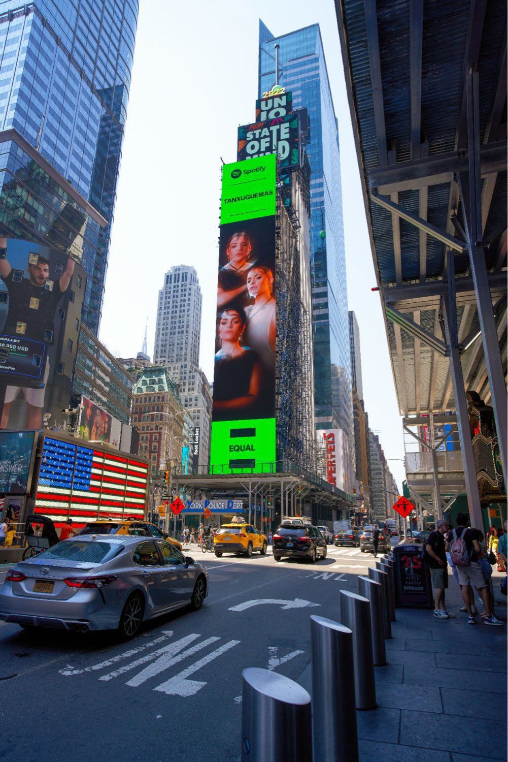 Tanxugueiras en Nueva York, en pleno Times Square, con Spotify