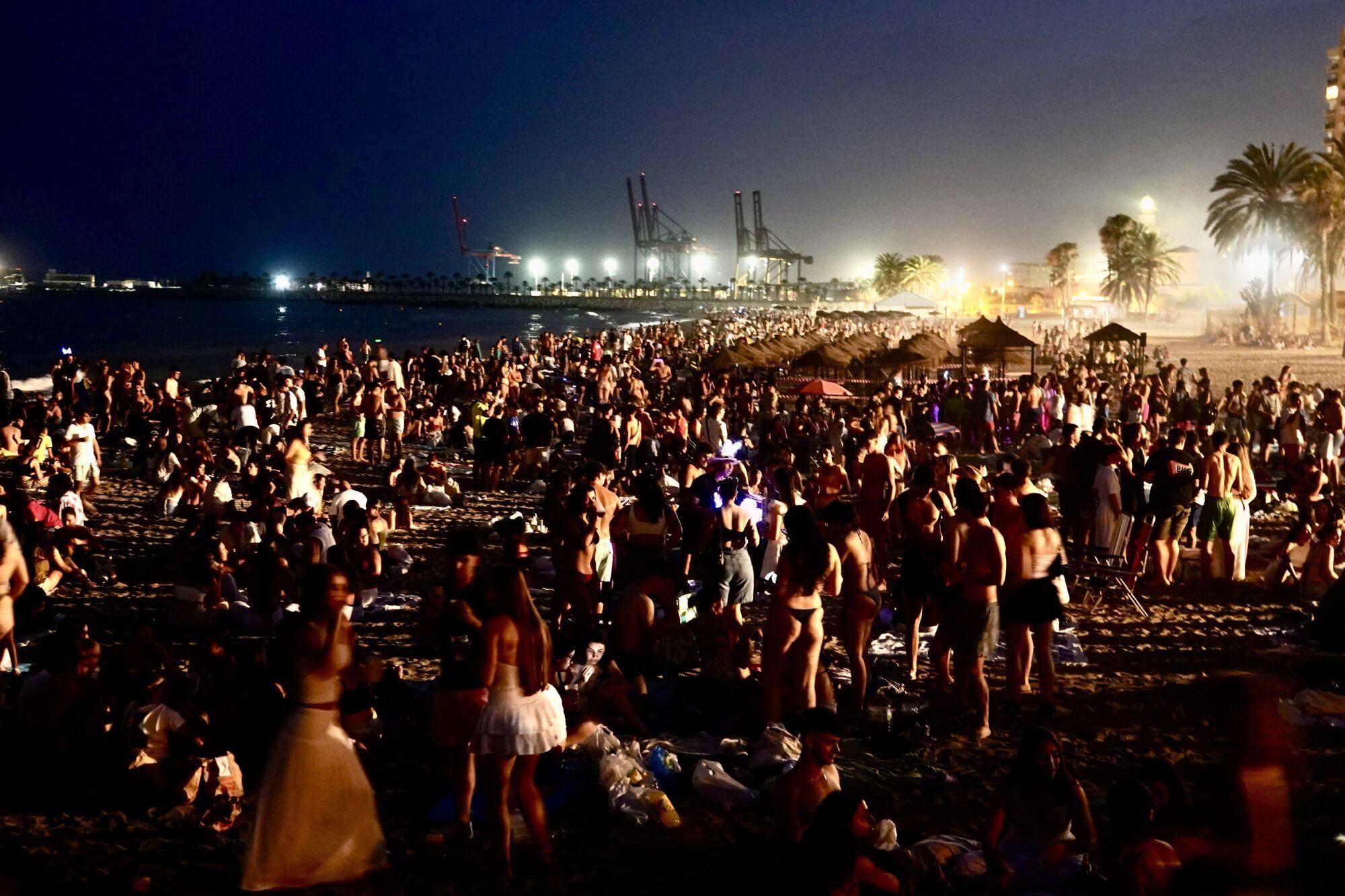 La Noche de San Juan en La Malagueta 