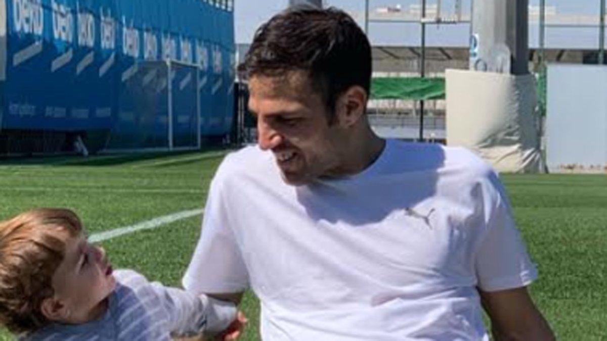 Cesc, en la Ciutat Esportiva