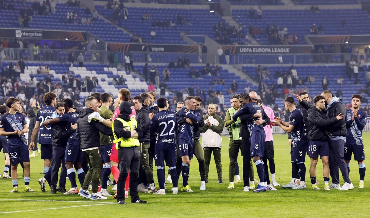 La victoria europea del Celta en Lyon, en imágenes La victoria europea del Celta en Lyon, en imágenes