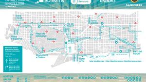 Mapa eDreams Media Maratón Barcelona 2025