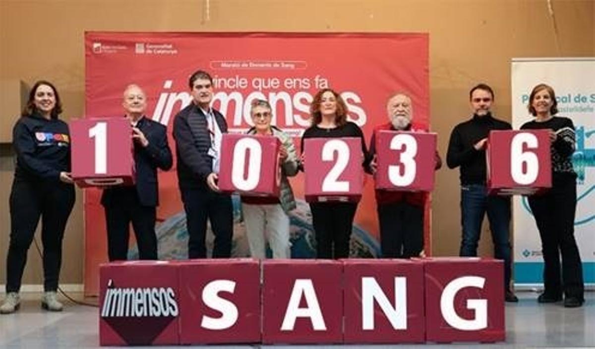 La Marató de Donants de Sang exhibe la cifra de donaciones alcanzada