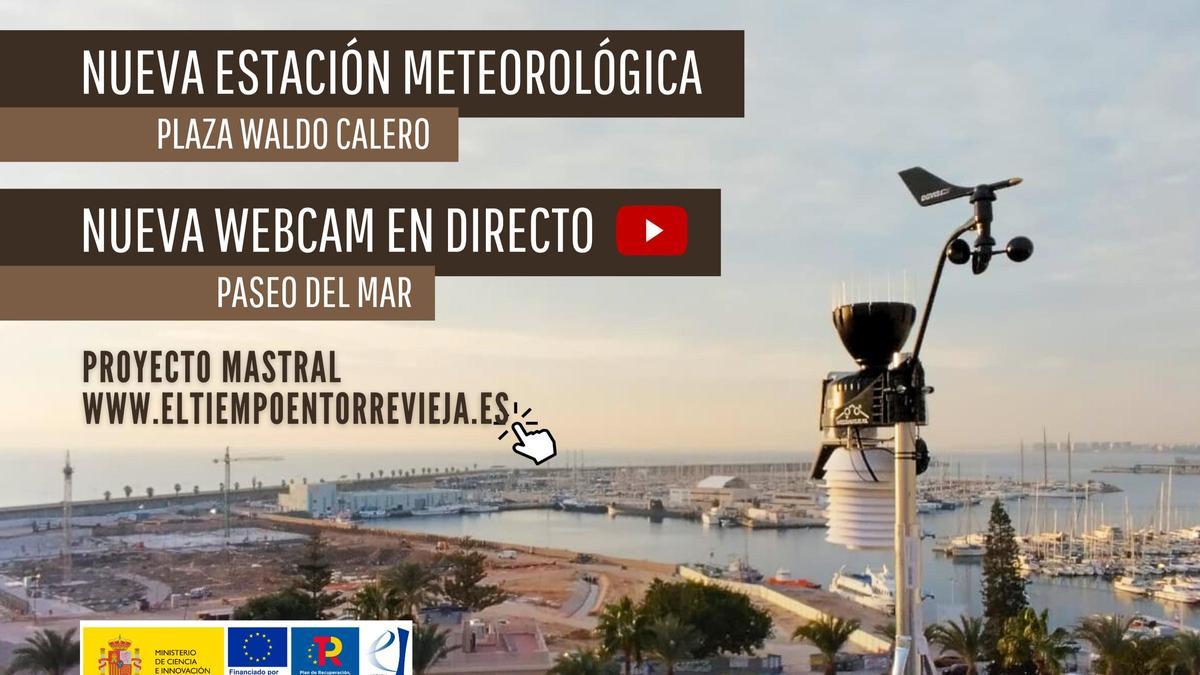 Ubicación de la nueva estación meteorológica frente al Puerto de Torrevieja