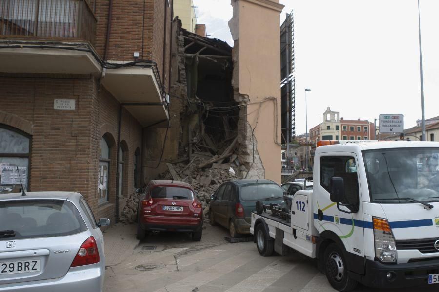 Derrumbe en plaza de la Puentica