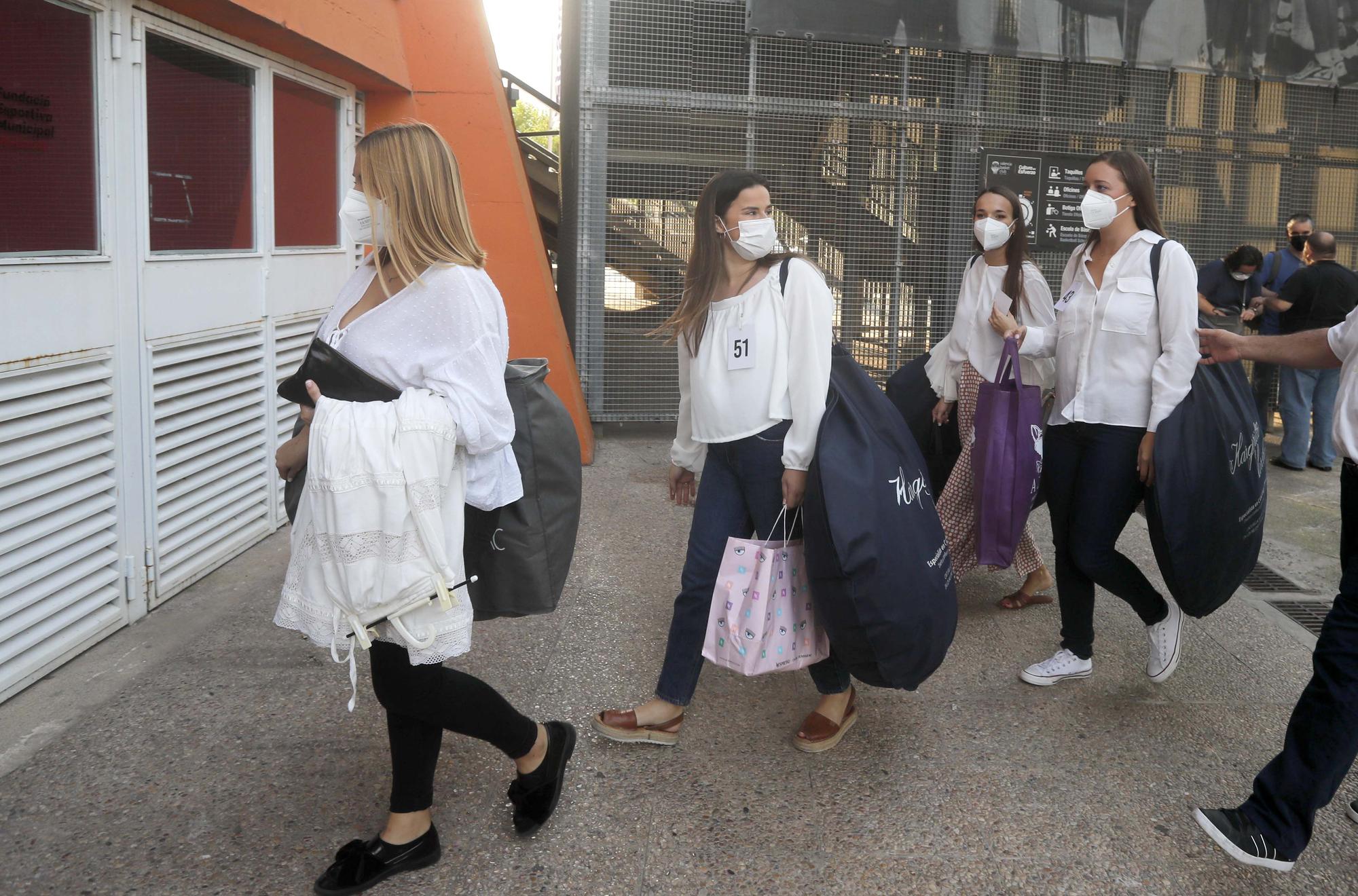 Ensayo de la elección de candidatas a falleras mayores y cortes 2022 en la Fonteta