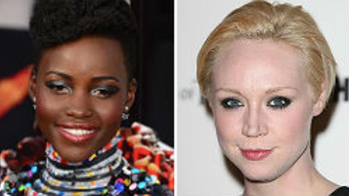 Lupita Nyong'o (izquierda) y Gwendoline Christie, nuevas incorporaciones de 'La guerra de las galaxias'.