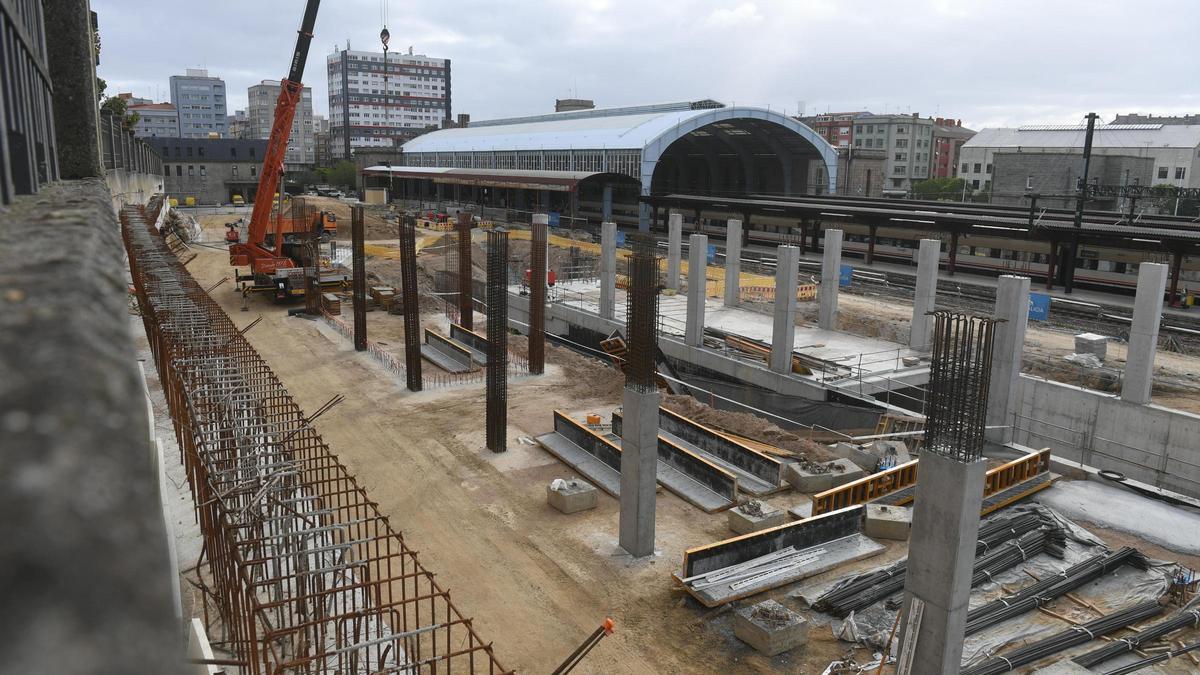 Obras en los accesos a la estación intermodal