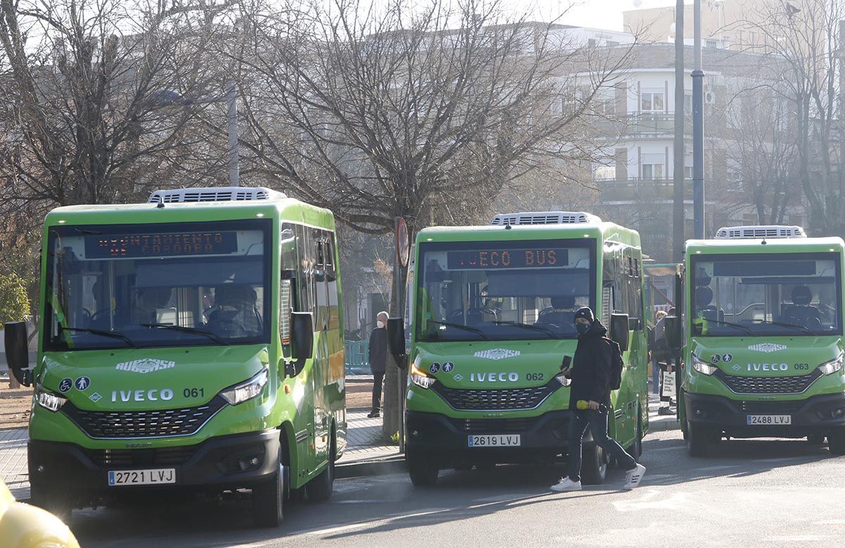 Los nuevos microbuses a gas de Aucorsa para el casco histórico y Alcolea