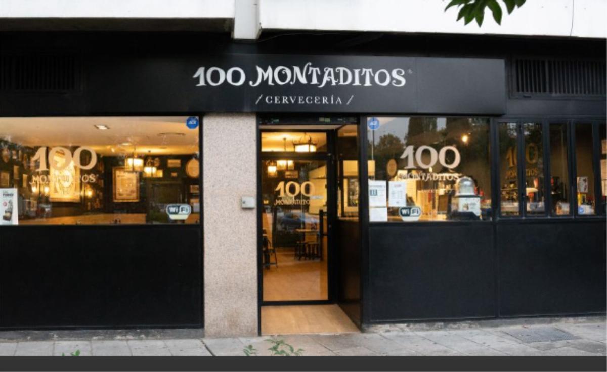 Un establecimiento de '100 montaditos'.