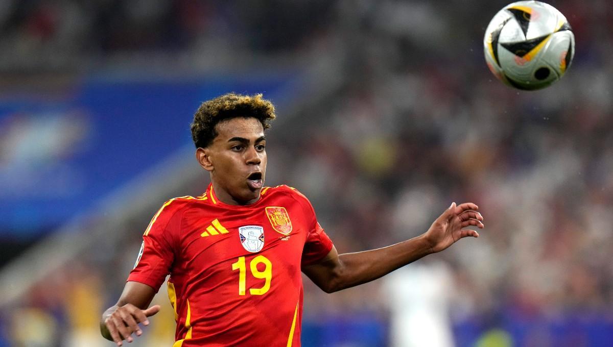 Lamine Yamal durante la semifinal de la Eurocopa 2024 ante Francia
