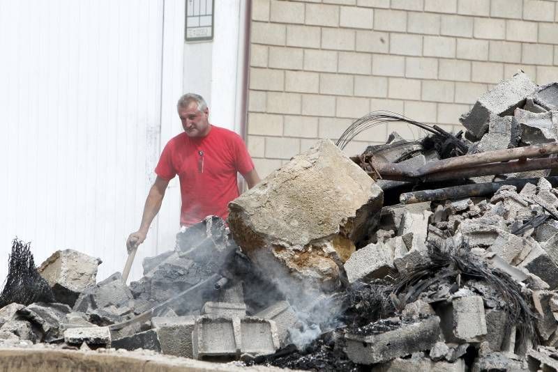 Imágenes del incendio en Alcañiz