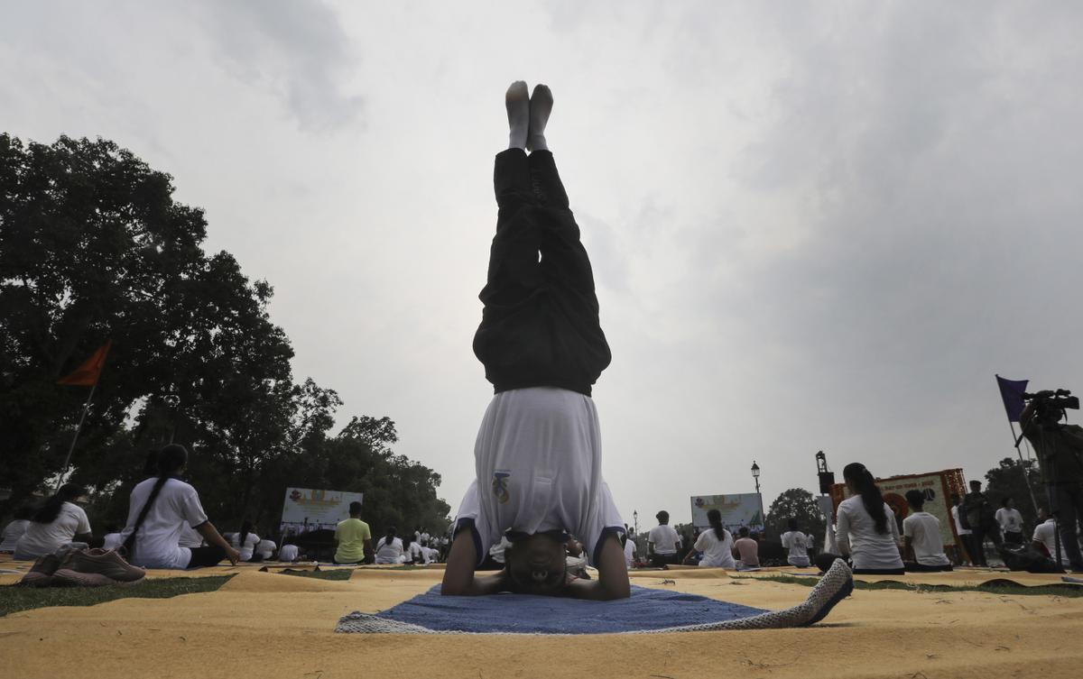 Día Internacional del Yoga en la India