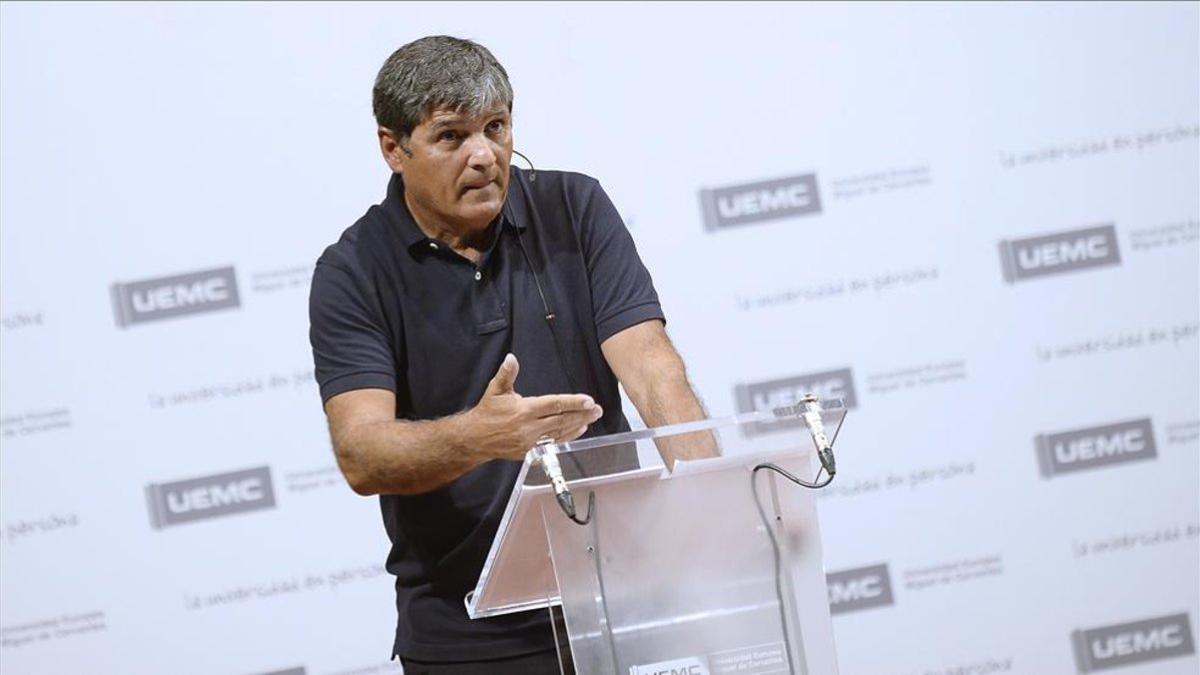 Toni Nadal, en rueda de prensa