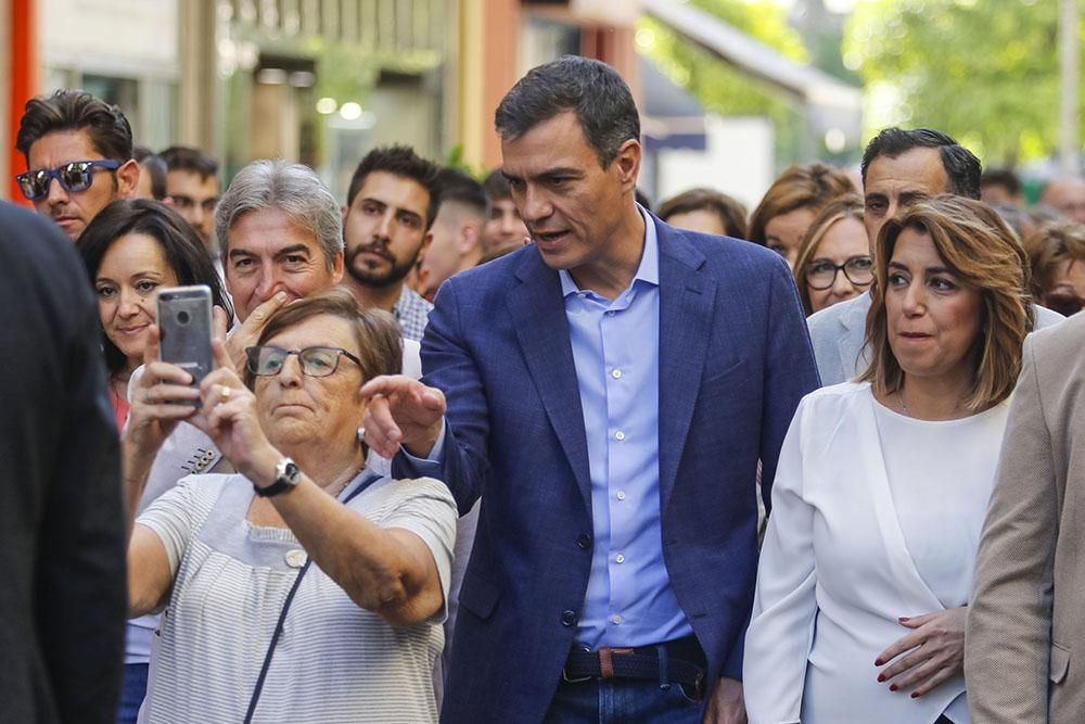 De paseo electoral con Pedro Sánchez