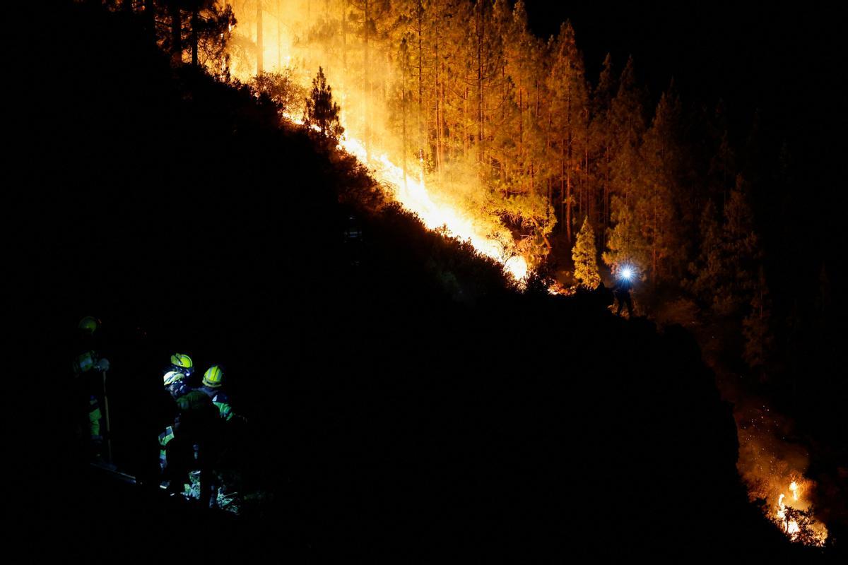 El incendio forestal de Tenerife, sin control