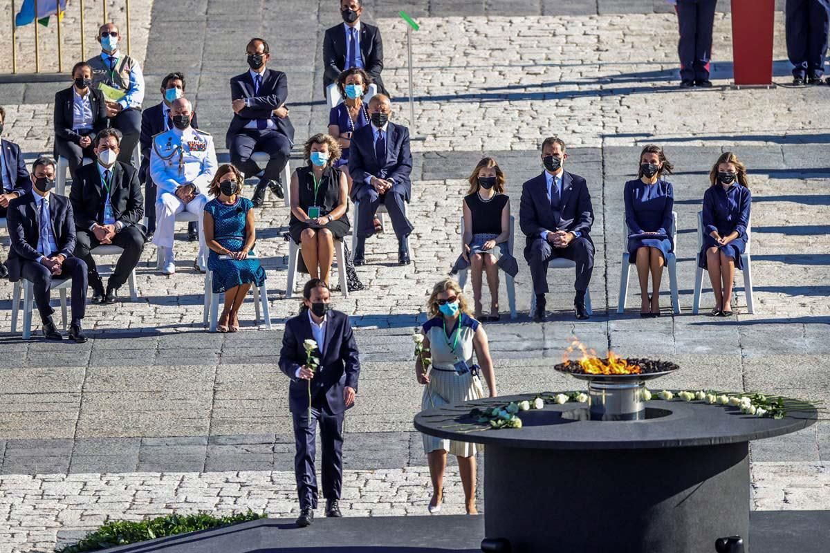 Homenaje de Estado a las víctimas del covid-19, en imágenes