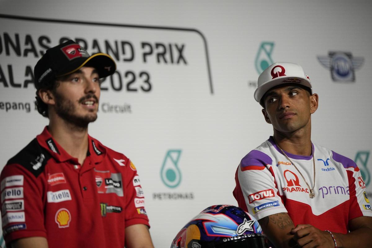 Pecco Bagnaia y Jorge Martín.