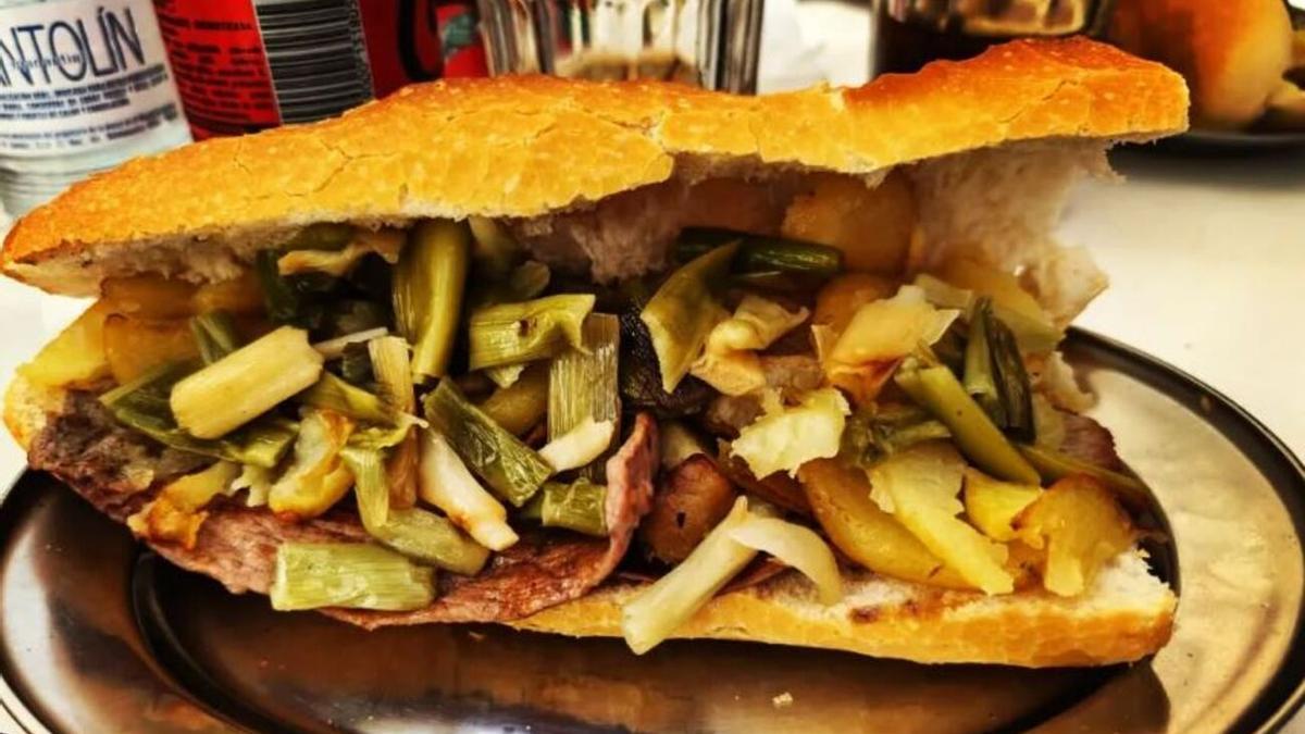 Uno de los bocadillos de Romanssera de Burjassot