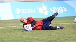 Keylor Navas durante un entrenamiento de Costa Rica