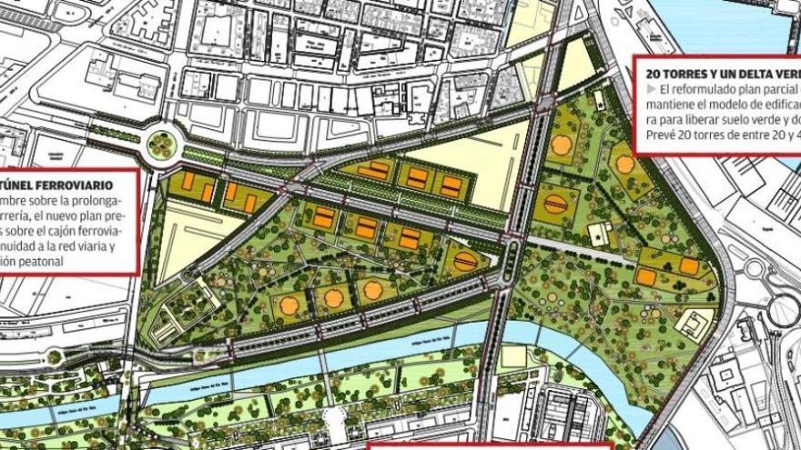 El plan del Grao elimina el millonario circuito de F1 y gana un jardín de 161.000 m2
