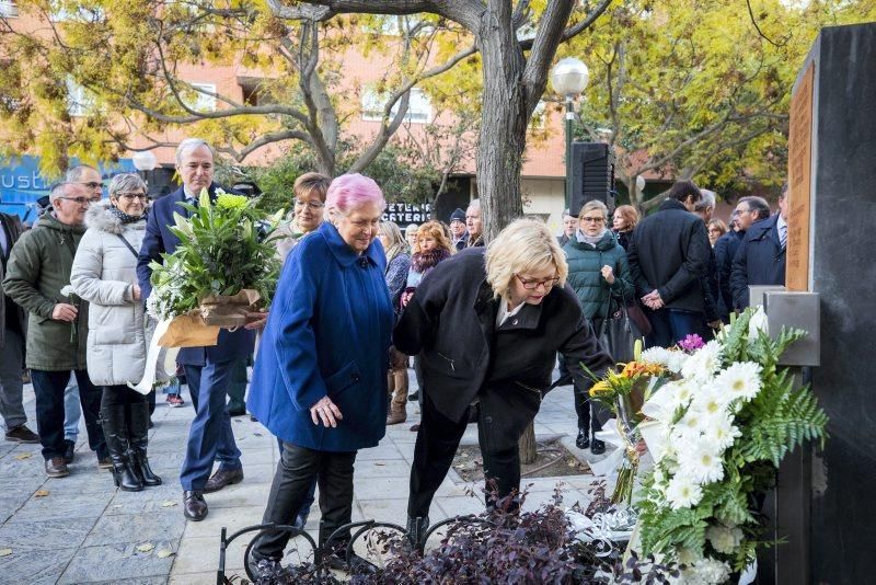 Homenaje a las víctimas de la casa cuartel de Zaragoza