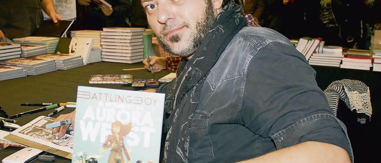 O autor de BD galego David Rubín.