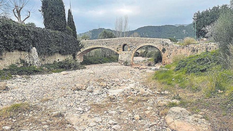 Imagen de un tramo del torrent de Sant Jordi, en Pollença.