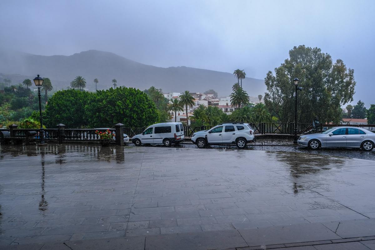 Las lluvias de la borrasca Óscar en Santa Lucía y San Bartolomé de Tirajana