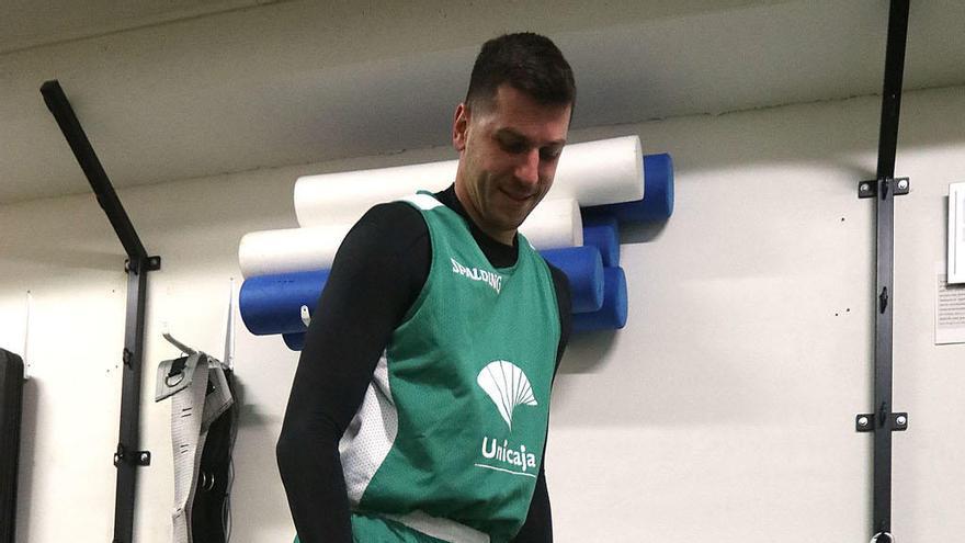 Milosavljevic, en el gimnasio.