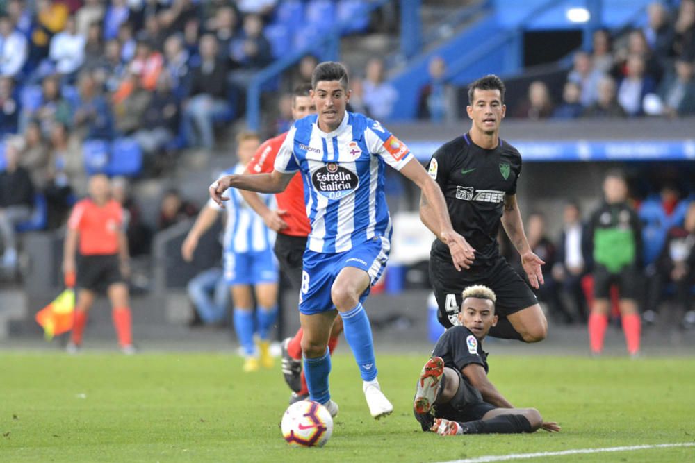 El Málaga CF consigue un trabajado punto en su visita a Riazor que pudo acabar en victoria pero también en derrota