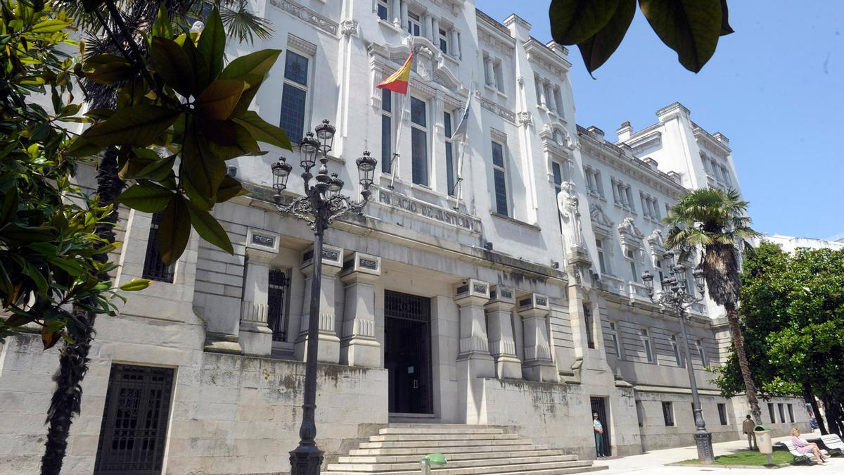 Imagen del Palacio de Justicia, en A Coruña.