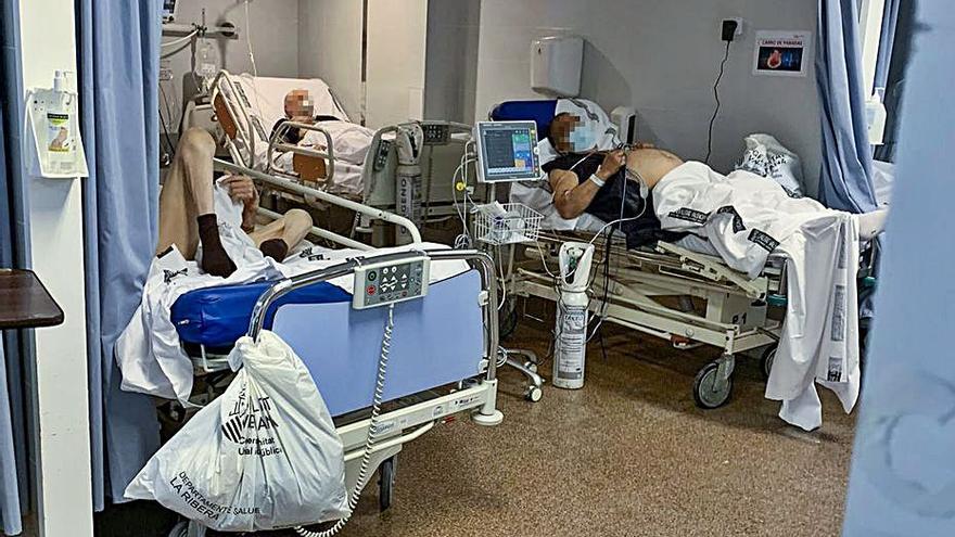 Pacientes Covid en el hospital, en una imagen de archivo. | LEVANTE-EMV