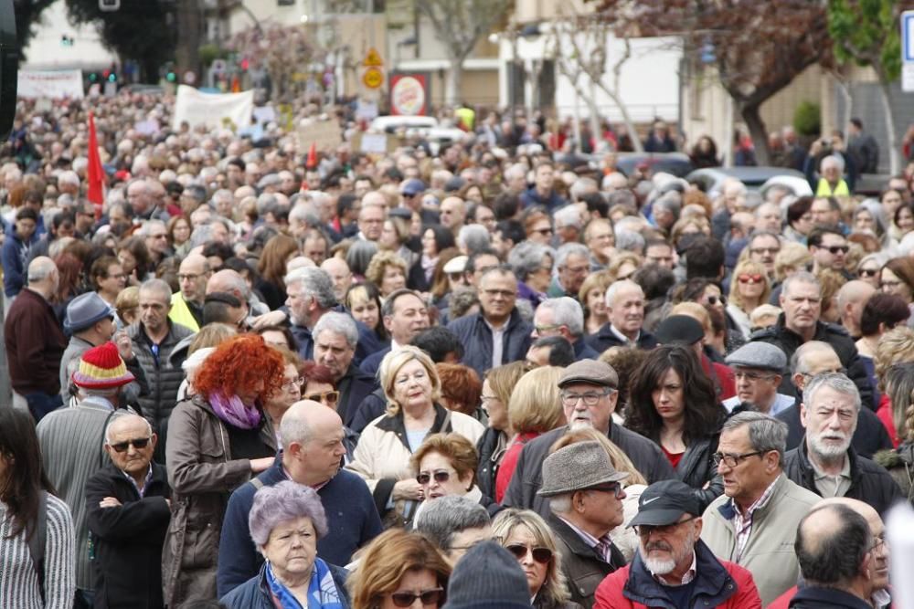 Manifestación por unas pensiones dignas en Murcia