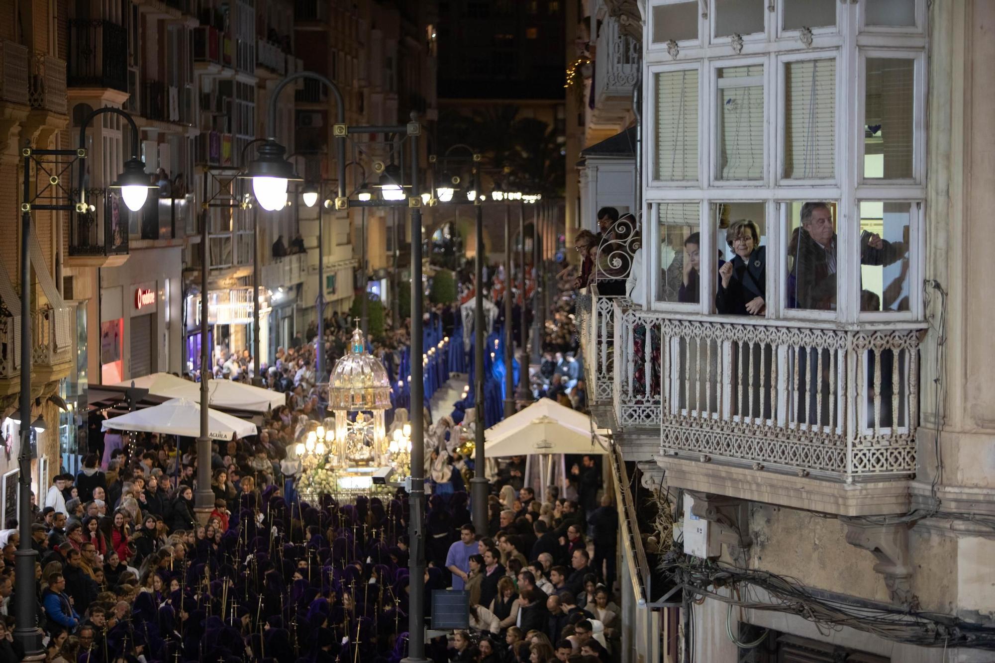 Las imágenes de la procesión de la Virgen de la Piedad el Lunes Santo en Cartagena