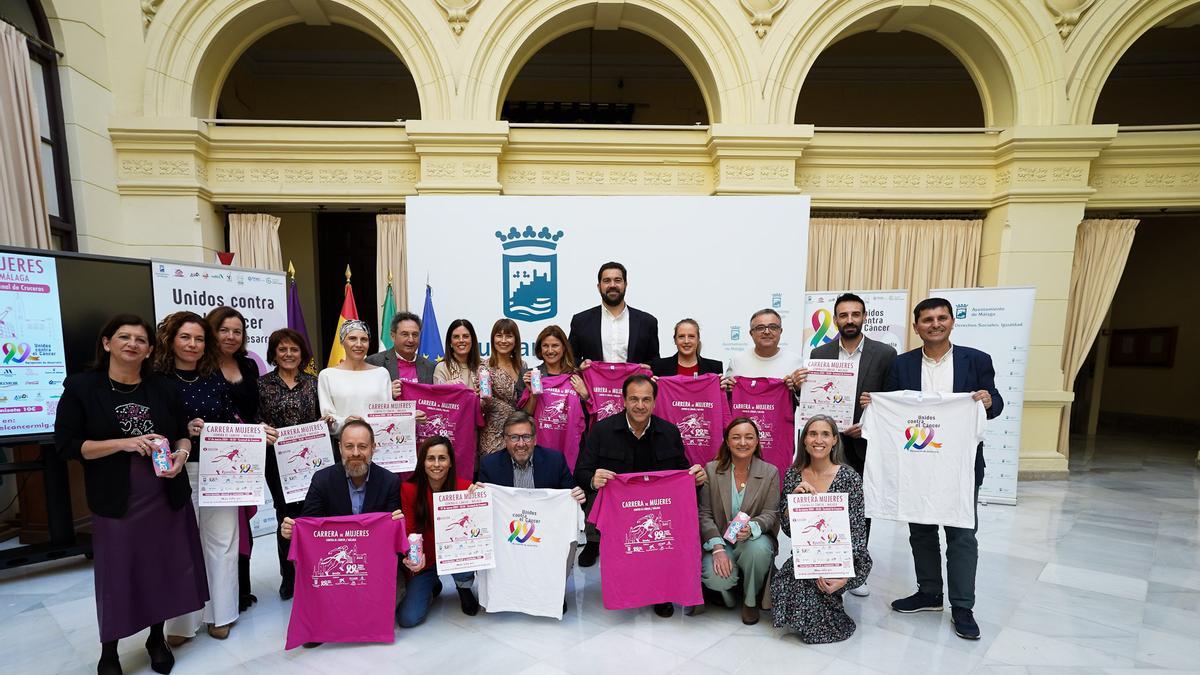 Presentación de la X Carrera Mujeres contra el Cáncer Ciudad de Málaga.
